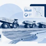 Resource haul road representing heavy vehicle route condition monitoring